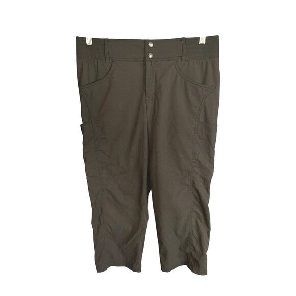 NWT Title Nine Women Gray Clamber Capri Hiking Nylon Pants 12 MSRP$109 - Picture 2 of 12